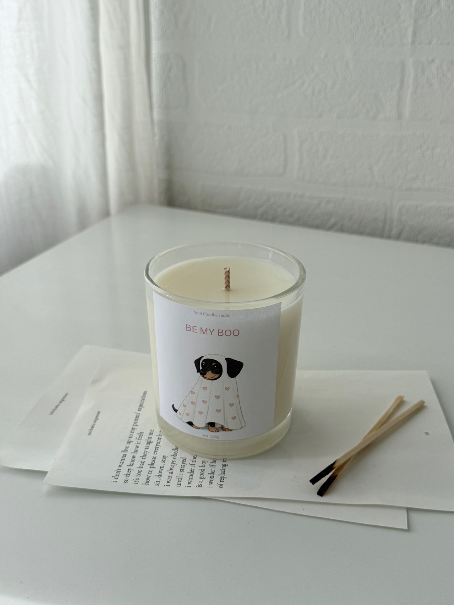 Be My Boo Dackelkerze