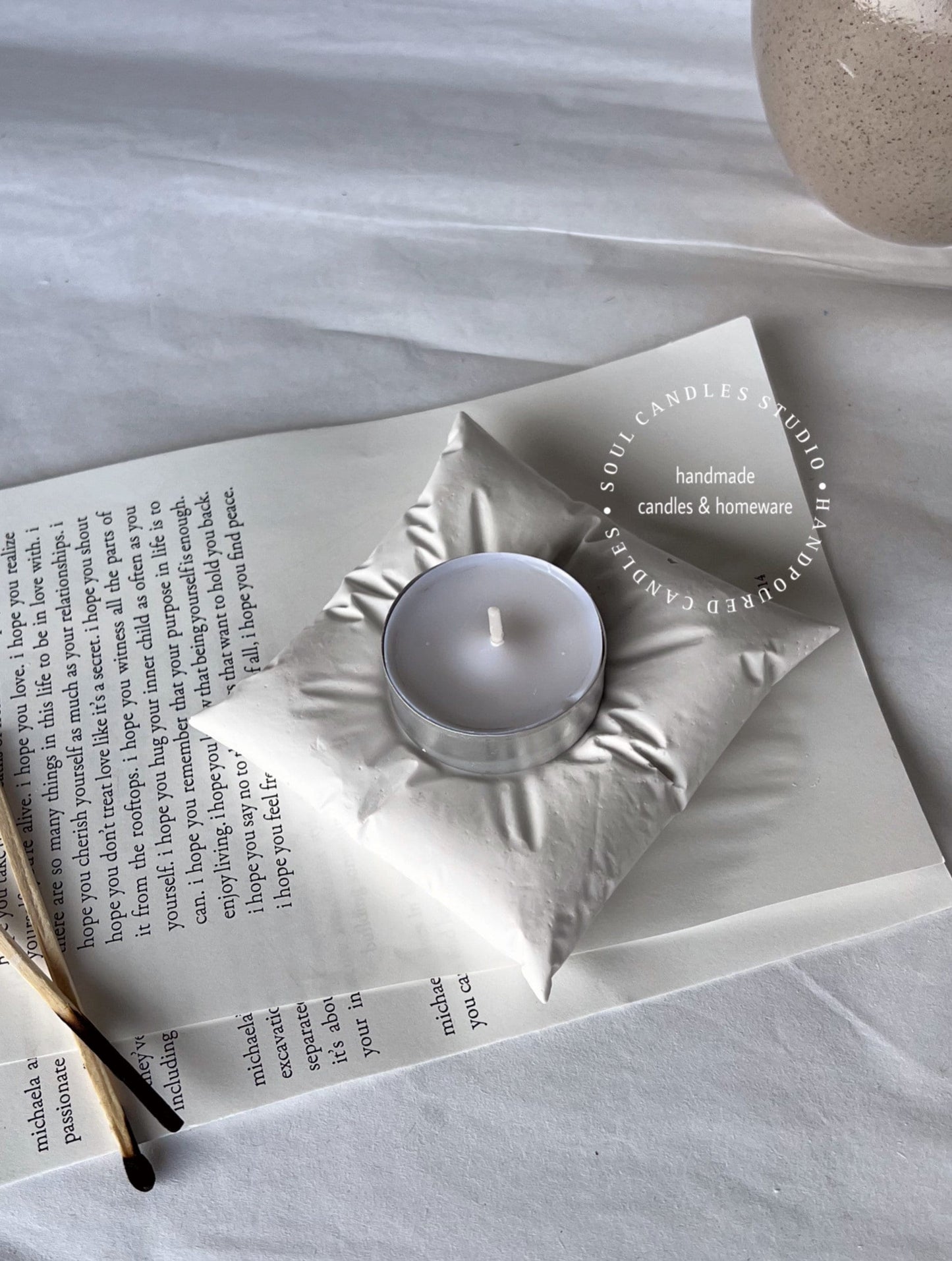 Kissen Teelichthalter