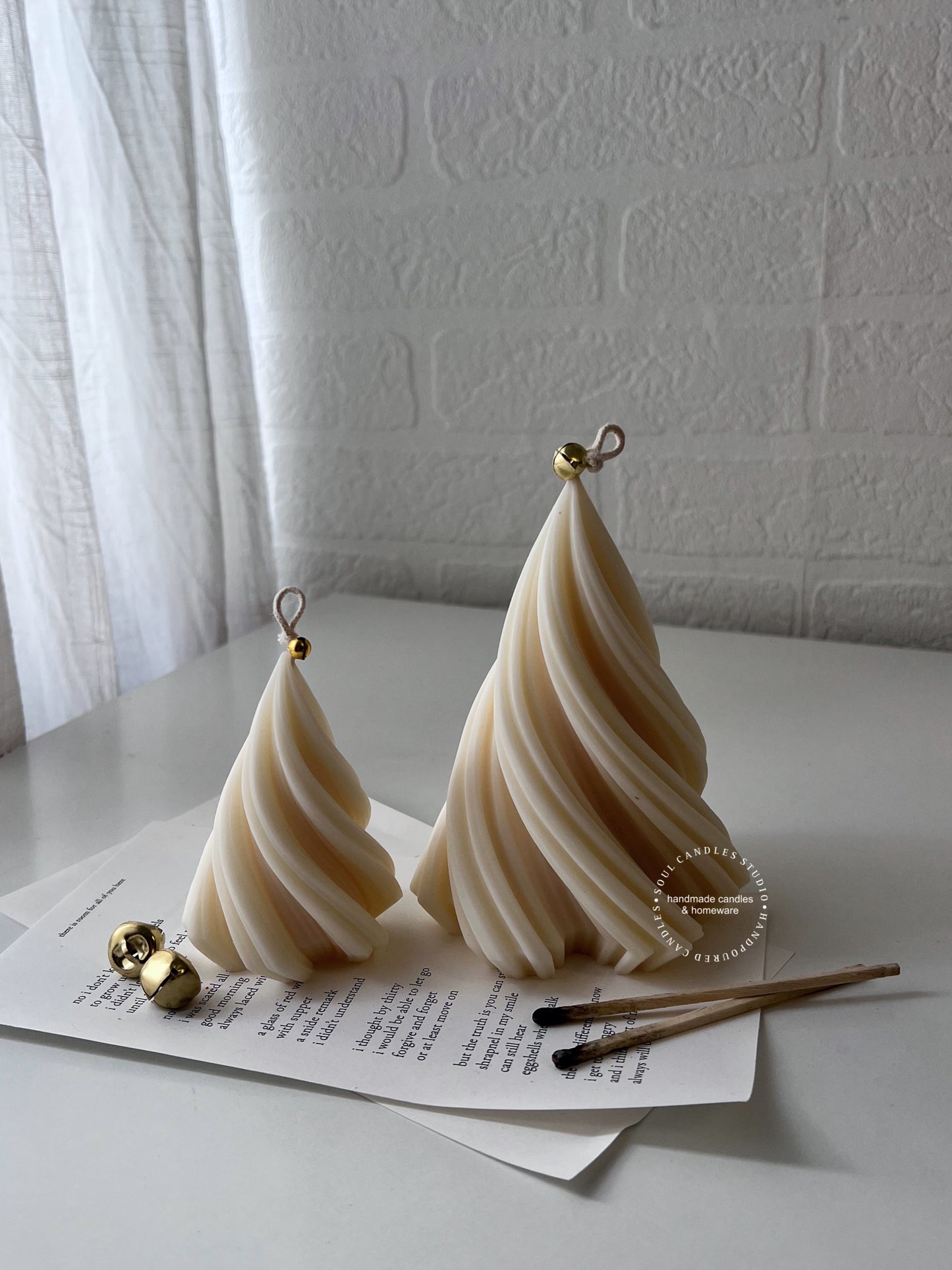 Swirl Christmas Tree Kerze