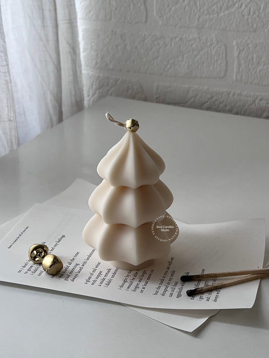 Puffy Christmas Tree Kerze