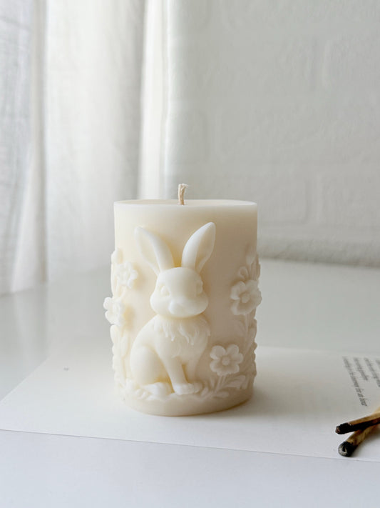 Blossom Bunny Kerze